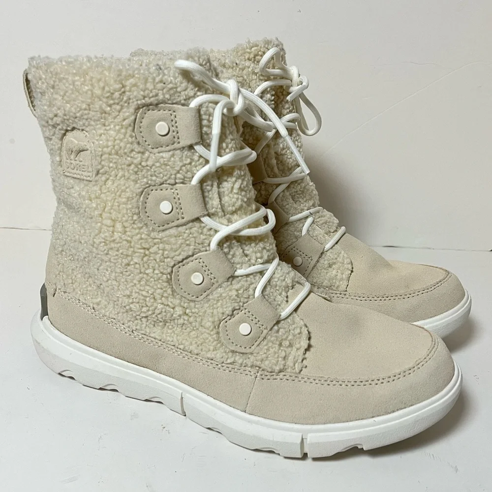 Sorel Explorer Next Joan Cozy Boot Beige Size 9